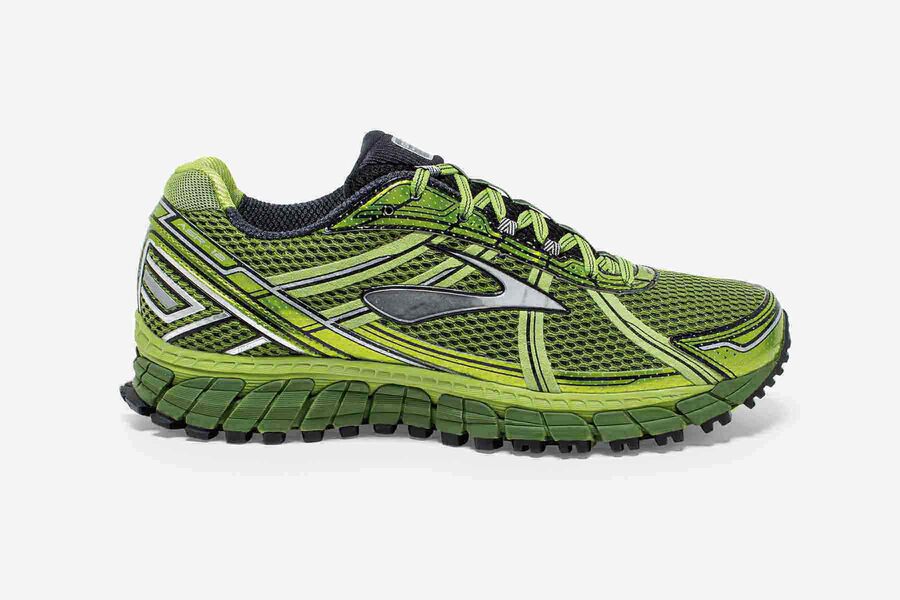 Brooks Adrenaline ASR 12 Mens Australia - Trail Running Shoes - Green/Black (651-FUSQX)